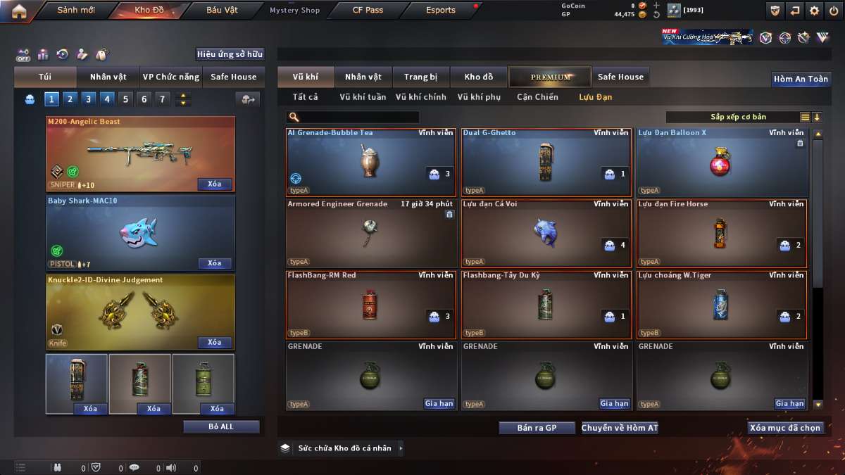 shop acc cf uy tin gia re